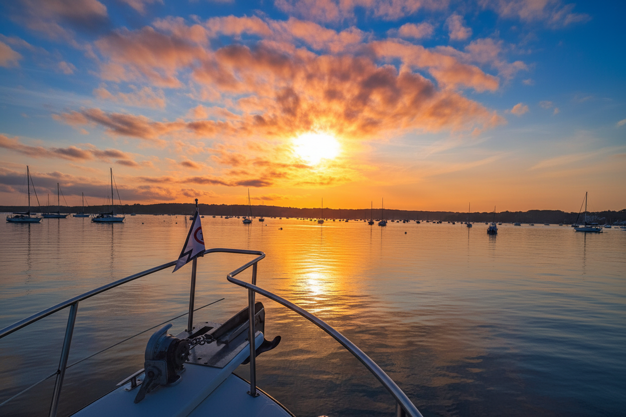 Enhanced Harbor Sunset